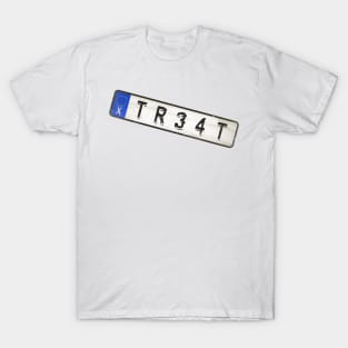 Treat - License Plate T-Shirt